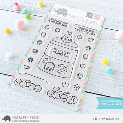 Simon Says Stamp! Mama Elephant Clear Stamps LIL TOY MACHINE*