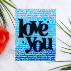 Simon Says Stamp! Hero Arts Cling Stamp SCRIPT Bold Prints CG830