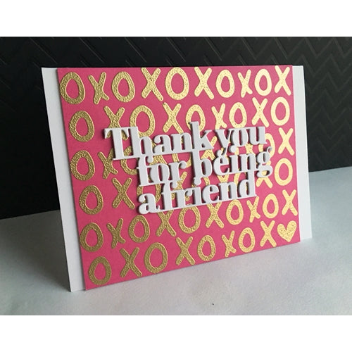 Simon Says Stamp! Simon Says Stamp THANK YOU FOR BEING A FRIEND Wafer Die sssd112300