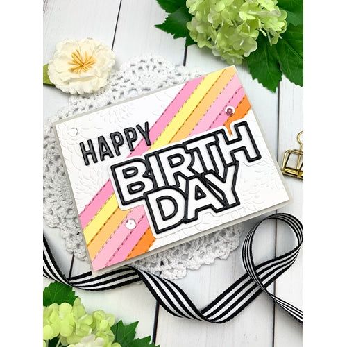 Simon Says Stamp! CZ Design Wafer Dies CHUNKY BIRTHDAY czd128
