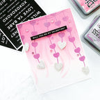 Simon Says Stamp! Simon Says Stamp Stencil Set HEARTS AND STREAMERS LAYERING ssst121514