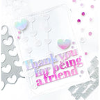 Simon Says Stamp! Simon Says Stamp Stencil Set HEARTS AND STREAMERS LAYERING ssst121514
