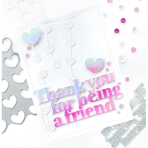 Simon Says Stamp! Simon Says Stamp Stencil Set HEARTS AND STREAMERS LAYERING ssst121514