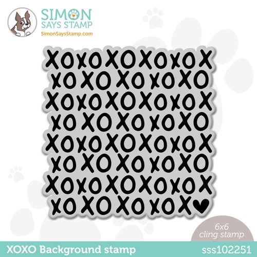 Simon Says Stamp! Simon Says Cling Stamp XOXO BACKGROUND sss102251