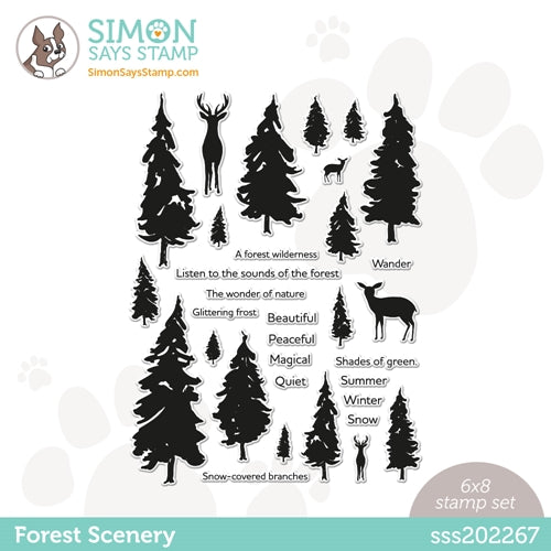 Simon Says Stamp! Simon Says Clear Stamps FOREST SCENERY sss202267