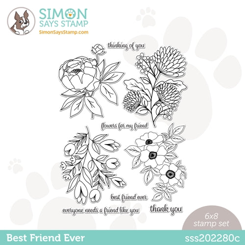 Simon Says Stamp! Simon Says Clear Stamps BEST FRIEND EVER sss202280c *