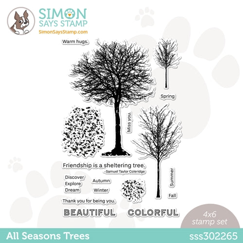 Simon Says Stamp! Simon Says Clear Stamps ALL SEASONS TREE sss302265