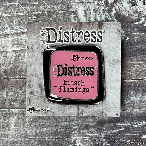 Simon Says Stamp! Tim Holtz Distress Enamel Pin KITSCH FLAMINGO Ranger tdz73130