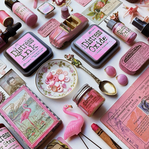 Simon Says Stamp! Tim Holtz Distress Paint KITSCH FLAMINGO Ranger tdf72638