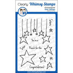 Simon Says Stamp! Whimsy Stamps FADOODLE STARS Clear Stamps CWSD356*