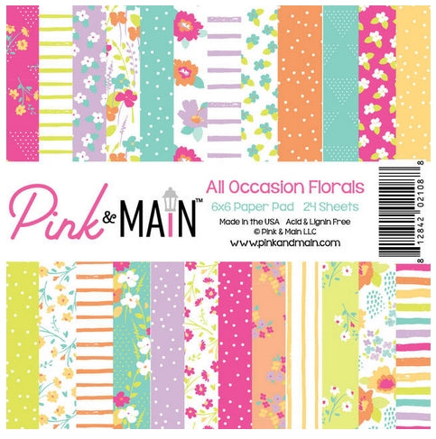 Simon Says Stamp! Pink and Main ALL OCCASION FLORALS 6x6 Paper Pad PMP043