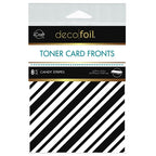 Simon Says Stamp! Therm O Web Deco Foil WHITE CANDY STRIPES Toner Card Fronts 5578