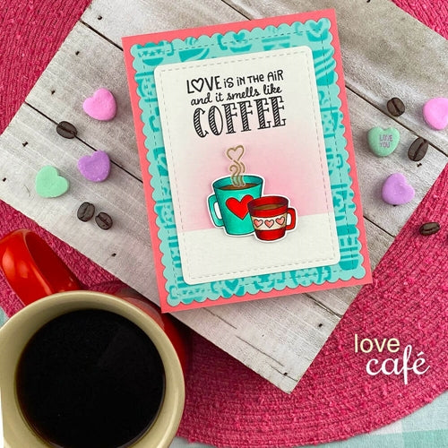 Simon Says Stamp! Newton's Nook Designs LOVE CAFE Clear Stamps NN2101S02