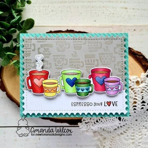 Simon Says Stamp! Newton's Nook Designs LOVE CAFE Clear Stamps NN2101S02