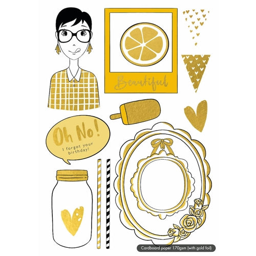 Simon Says Stamp! Studio Light MISSEES Paper Elements a5stansblokkj03