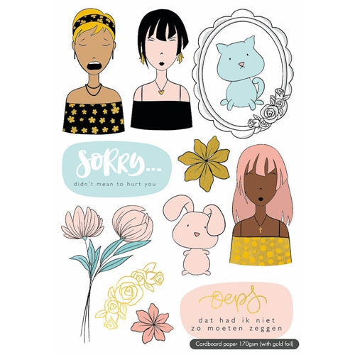 Simon Says Stamp! Studio Light MISSEES Paper Elements a5stansblokkj03