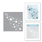 Simon Says Stamp! STN 002 Spellbinders STAR BRIGHT Stencil