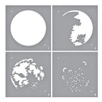 Simon Says Stamp! STN 001 Spellbinders LAYERED FULL MOON Stencil