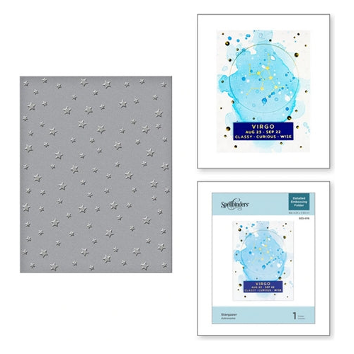 Simon Says Stamp! SES 016 Spellbinders STARGAZER Embossing Folder