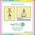 Simon Says Stamp! Waffle Flower SUNBURST Stencil WFS080