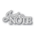 Simon Says Stamp! Memory Box JUST A NOTE POSH SCRIPT Craft Dies 94527