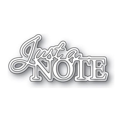 Simon Says Stamp! Memory Box JUST A NOTE POSH SCRIPT Craft Dies 94527