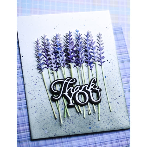Simon Says Stamp! Memory Box THANK YOU POSH SCRIPT Craft Dies 94529