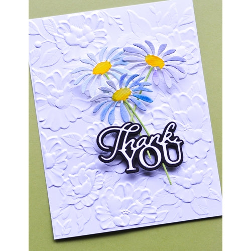 Simon Says Stamp! Memory Box THANK YOU POSH SCRIPT Craft Dies 94529