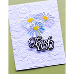 Simon Says Stamp! Memory Box THANK YOU POSH SCRIPT Craft Dies 94529