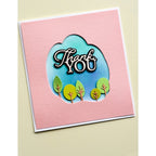 Simon Says Stamp! Memory Box THANK YOU POSH SCRIPT Craft Dies 94529