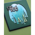 Simon Says Stamp! Memory Box THANK YOU POSH SCRIPT Craft Dies 94529