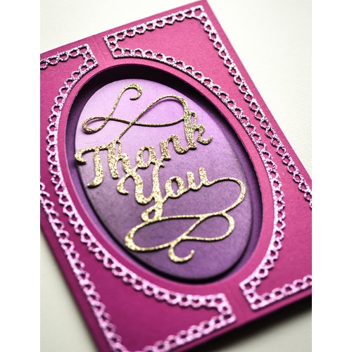 Simon Says Stamp! Poppy Stamps THANK YOU FLOURISH Craft Die 2376*