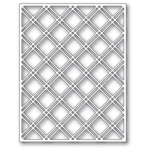 Simon Says Stamp! Poppy Stamps DOUBLE DIAMOND LATTICE PLATE Craft Die 2436