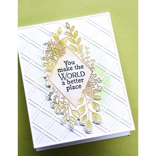 Simon Says Stamp! Poppy Stamps DOUBLE DIAMOND LATTICE PLATE Craft Die 2436