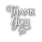 Simon Says Stamp! Poppy Stamps THANK YOU POE SCRIPT Craft Die 2438