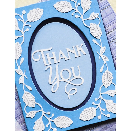 Simon Says Stamp! Poppy Stamps THANK YOU POE SCRIPT Craft Die 2438