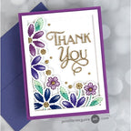 Simon Says Stamp! Poppy Stamps THANK YOU POE SCRIPT Craft Die 2438