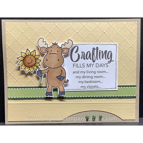 Simon Says Stamp! Riley And Company CRAFTING FILLS MY DAYS Cling Rubber Stamp