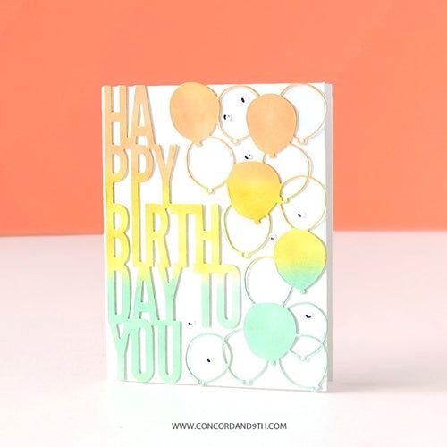 Simon Says Stamp! Concord & 9th PERFECT PAIRINGS BIRTHDAY Dies 11076