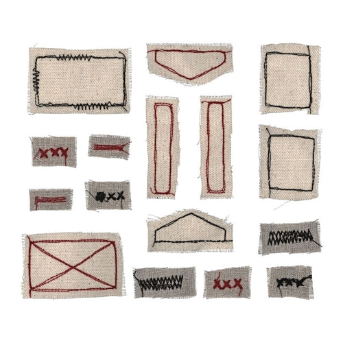 Simon Says Stamp! Tim Holtz Idea-ology STITCHED SCRAPS 2 Embellishments th94138