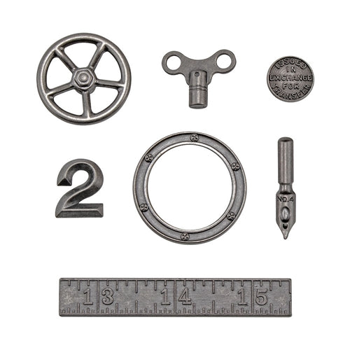 Simon Says Stamp! Tim Holtz Idea-ology ODDS AND ENDS Embellishments th94143