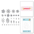 Simon Says Stamp! S2 314 Spellbinders MINI BLOOMS AND SPRIGS Etched Dies