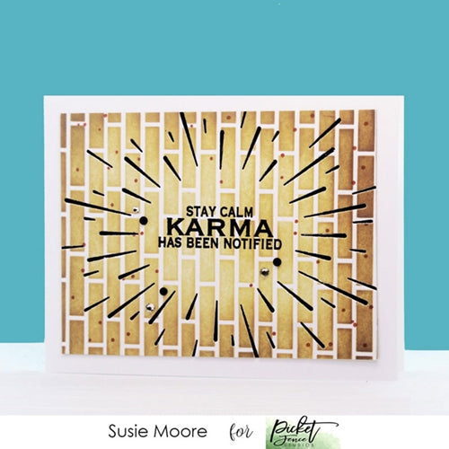 Simon Says Stamp! Picket Fence Studios DRIVING THE KARMA BUS Clear Stamps s184