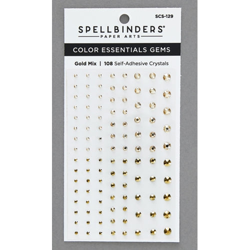 Simon Says Stamp! SCS 129 Spellbinders GOLD MIX Color Essential Gems