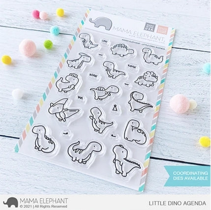 Simon Says Stamp! Mama Elephant Clear Stamps LITTLE DINO AGENDA