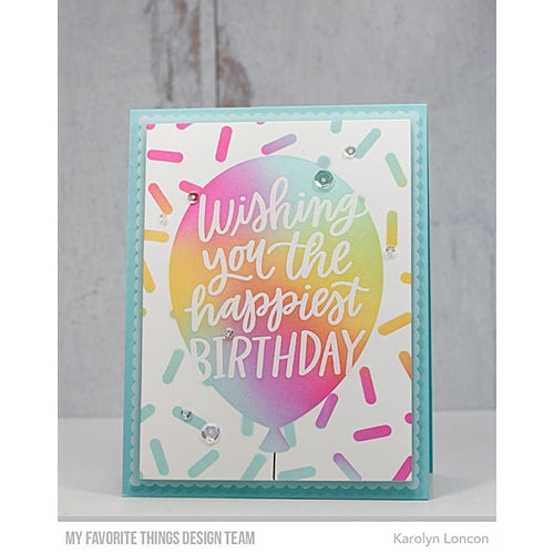 Simon Says Stamp! My Favorite Things HAPPIEST BIRTHDAY Clear Stamps cs549 | color-code:ALT1