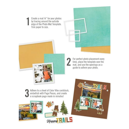 Simon Says Stamp! Simple Stories PAGES PHOTO MAT TEMPLATES 15832