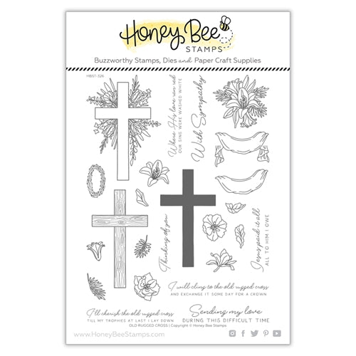 Simon Says Stamp! Honey Bee OLD RUGGED CROSS Clear Stamp Set hbst326