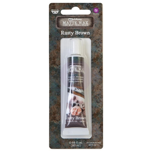 Simon Says Stamp! Prima Marketing RUSTY BROWN Finnabair Art Alchemy Matte Wax 967888