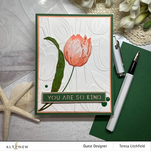 Simon Says Stamp! Altenew TULIP 3D Embossing Folder ALT4875